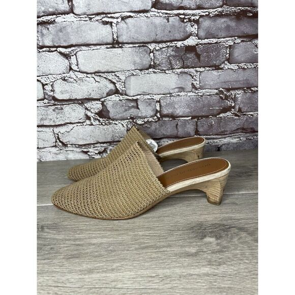Donald J. Pliner Fenda Beige Tan Elastic Pointed Heel Mules Women Sz 9M US/40EU - Picture 8 of 16